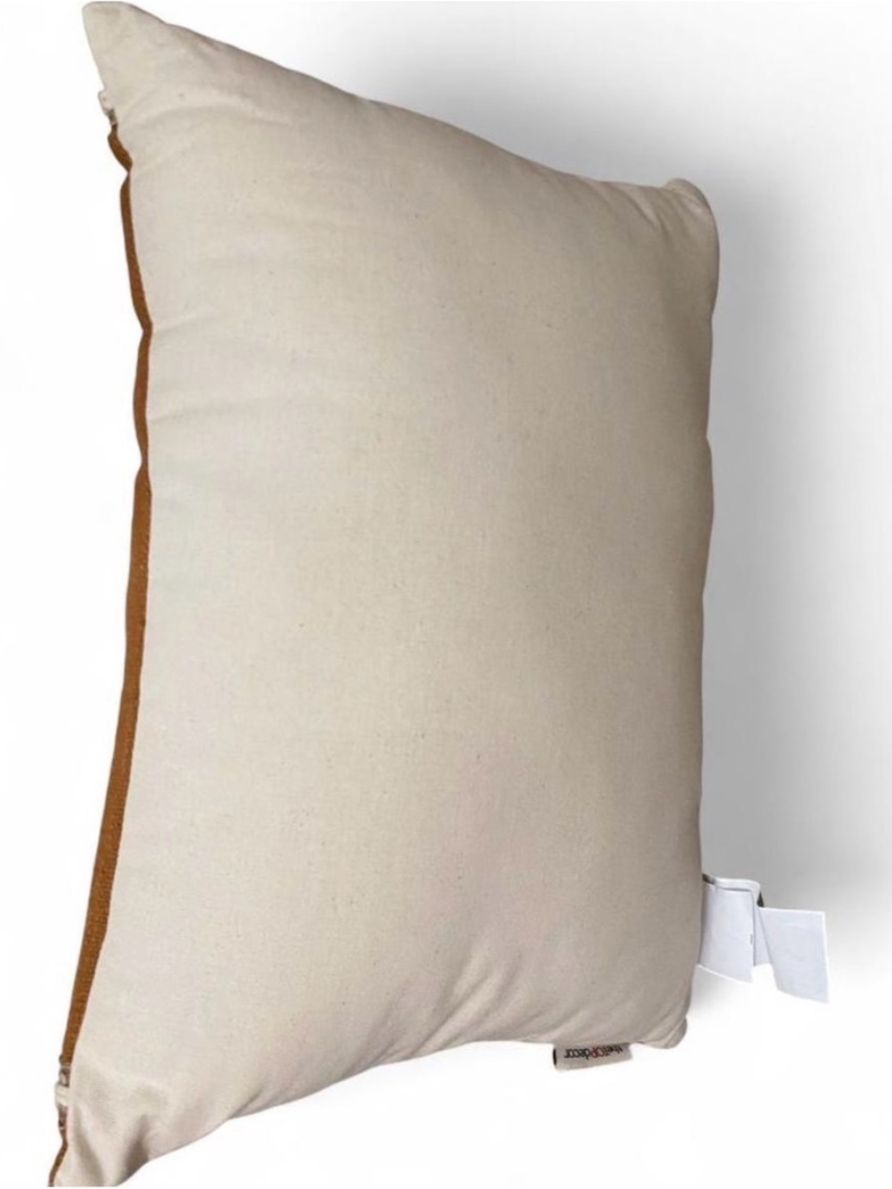 Rust Textured 'Blessed' Accent Pillow - Cream Script - Picture 2 of 5